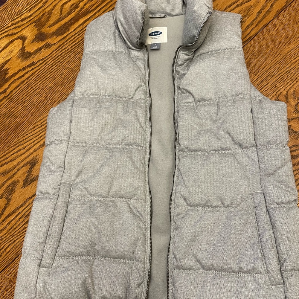 Old Navy Light Gray Fleece Jacket